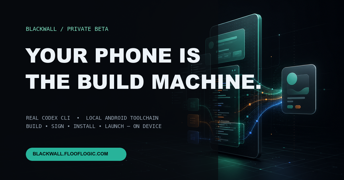 Blackwall, a complete AI development environment running on Android